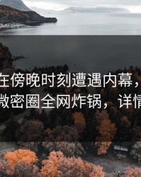 主持人在傍晚时刻遭遇内幕，欲望升腾，微密圈全网炸锅，详情查看