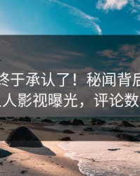 当事人终于承认了！秘闻背后的故事在人人影视曝光，评论数破万